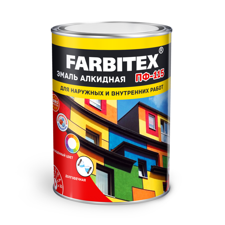 Эмаль ПФ-115 Светло-голубой 20кг Farbitex Глянц. (1)