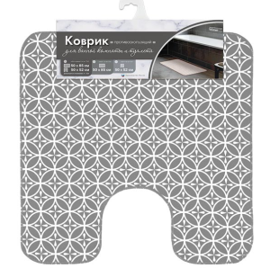 Коврик для туалета 50х52 см (противоскользящий)