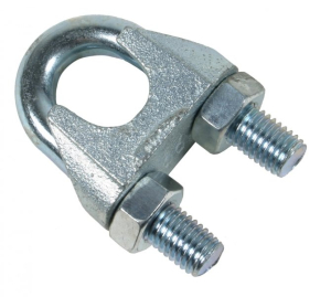 Зажим троса дугообразный 3 мм DIN 741 (2 шт) - пакет (10)