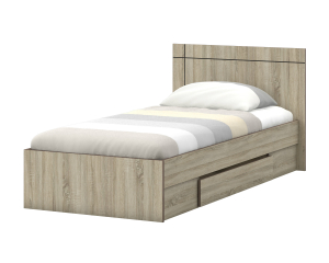 Кровать Диско с ящиком 900 (Дуб Сонома/ 46)***