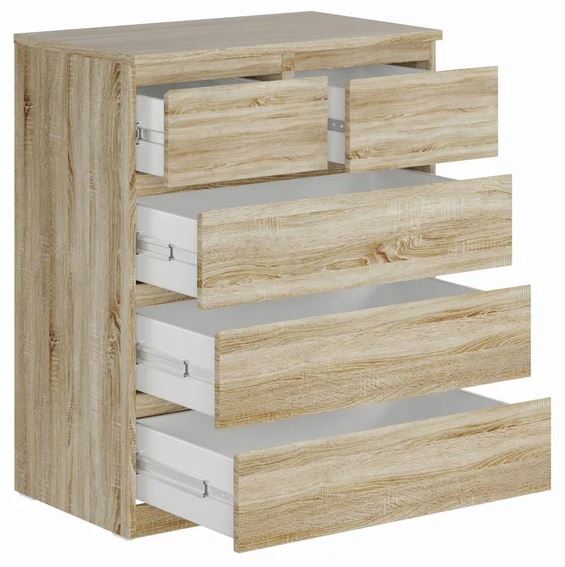 Комод МАЛЬТА 3+2 ящика 80х99 сонома RU