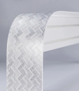 карниз Кант 7см с/п 2,4м 2рядный белый-серебро