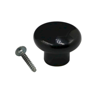Ручка-кнопка мебельная d34 черный (10)