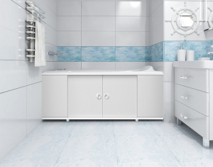 Экран-купе 1,50м Белый глянец(__)