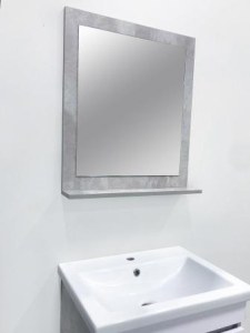 Зеркало Анита лайт с полочкой 500 бетон (1)