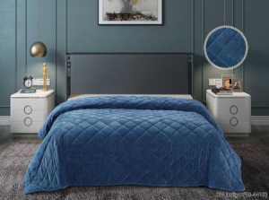 Покрывала велюр "Luxor" PK Indigo (19-4118) (220х240)