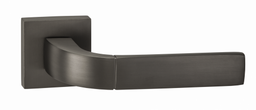 Ручка дверная Puerto 03 "Пиньолата", квадр накл, мат. черный никель