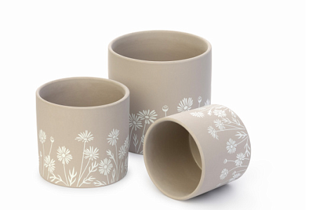 Кашпо "Дане" 0,75л керам. (36) И8949