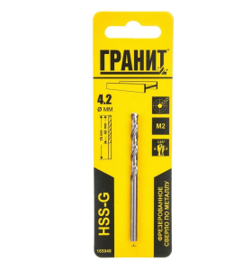 Сверло по металлу HSS-G 4,2х75/43 ГРАНИТ