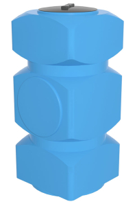 Емкость К 500 литров вертикальная (цвет голубой)