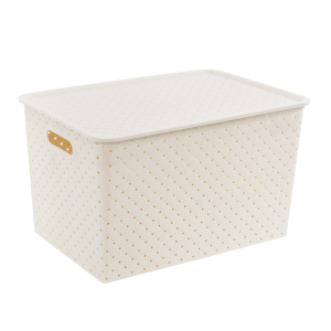 Корзина д/хранения 14,0л 350*245*205мм Береста с/кр слон.кость "ВТ" (12)