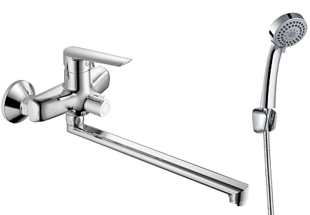 Смеситель для ванн Lagos, излив 300мм, с аксессуарами, арт. LG 31(__)