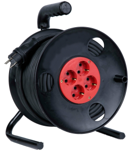 Удлинитель силовой АТОМ/АТЛАНТ КГ 3х1.5 3500 Вт 30м на катушке с заземлением