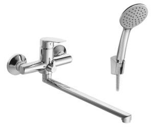 Смеситель для ванны-душа Santek Марион длинный излив, с аксессуарами, хром (8)