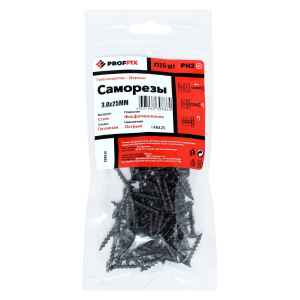 Саморез СГД 3,8х25 (TWN) (120 шт) - пакет PROFFIX