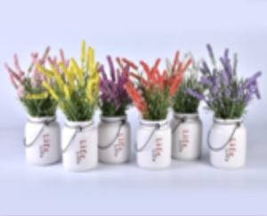 Растение искусственное в кашпо h=28см микс арт.10920-0335 Код266752