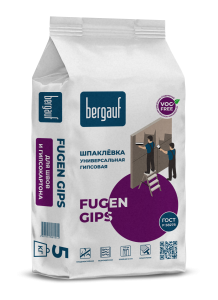 Шпатлевка 5кг Универсальная гипсовая Fugen Gips BERGAUF (6/108)