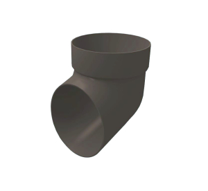 Колено сливное, графит (RAL 7024) GL Standart 120/87 ПВХ (30)