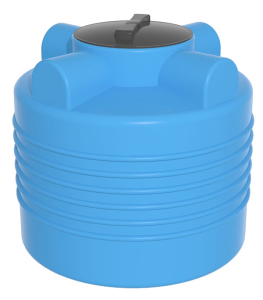 Емкость ЭВЛ 200 литров крышка 350мм (цвет голубой) Высота 654, Диаметр 720
