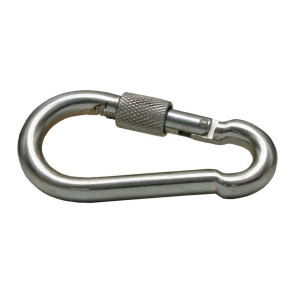 Карабин с фиксатором  4х40 мм DIN 5299D (1 шт) - пакет (10)