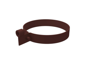 Хомут трубы, шоколадный GL Standart 120/87 ПВХ (144)