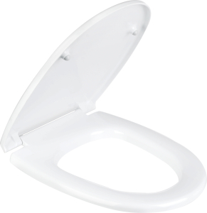 Сиденье для унитаза бел. жесткое "Лига/Ирис" (дюропласт)