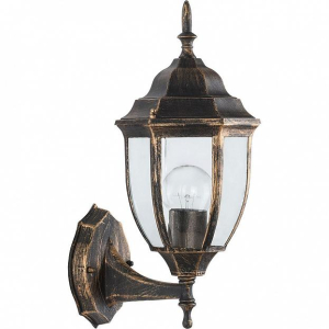 Светильник садово-парковый, 60W 230V E27 черное золото, PL6001(__)