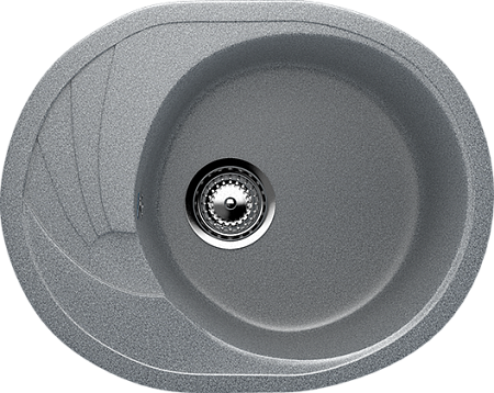 Мойка Ulgran U-403 овал. 580*470 темно-серый 309(_1_)
