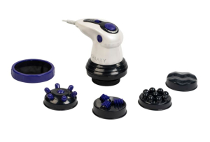 Массажер для тела электрич 50 Вт, Galaxy GL 4942 (12шт) плавная регулир скорости, 5 насадок