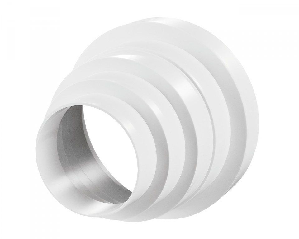Соединитель универсальный для круглых воздуховодов ПВХ D150/120/100/80 (24)