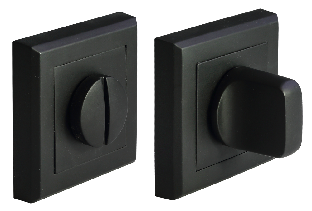 Завертка сантехн на квадр планке, MH-WC-S BL, черный