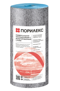 Порилекс НПЭ-ЛФ-В 3*1200мм*25м (Двусторонняя фольга) (1)
