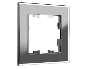 Серый стекло рамка 1 пост РУ-1-2-БрСе