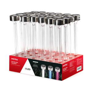 Светильник садовый Smartbuy на солнечной батарее, пластик, 5,5x32 см (SBF-111)(__)