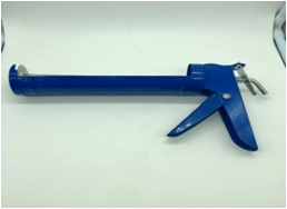 Пистолет для герметика 310 мл "полуоткрытый"хромированный (50)