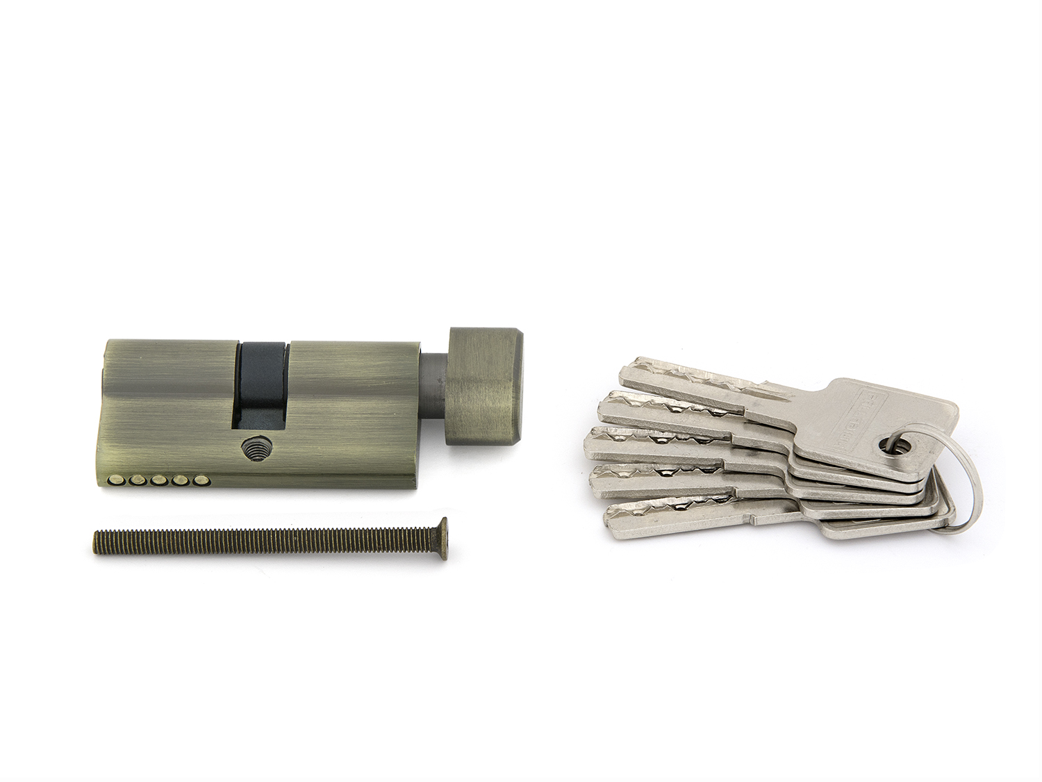 Цилиндровый механизм ZN 60 C BK АB (бронза) с вертушкой (10/60)