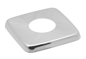 Чашка декоративная (отражатель) 3 4 квадрат низкий (нержавеющая сталь, хром), MP-У ИС.131505