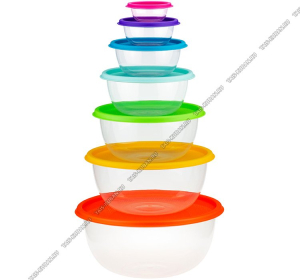 Набор мисок 7шт "Радуга" с/кр микс М1310