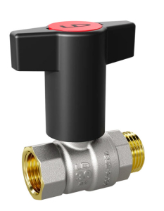 Кран шаровой LD Pride В-Н ДУ-15 Т-рукоятка красный (14)