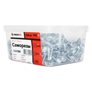 Саморез СММ св 4,2х25 (TWN) (600 шт) - контейнер PROFFIX