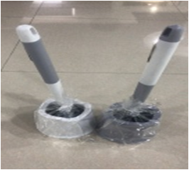 Ерш для унитаза серо/белый 54*15 см (1)