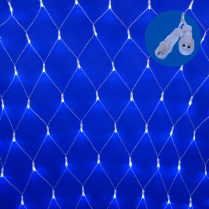 Сетка светодиод со статическим свечением Белая 1,5х1,5м Соединяемая IP44 (10)