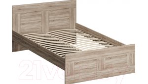 Кровать двойная СИРИУС 120х200 сонома RU