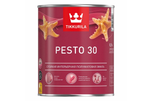 Эмаль Tikkurila Евро Песто 30 С алкидная Бесцветный Полуматовый 0,9л (6)