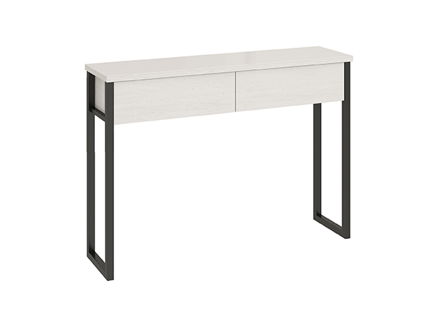 Консоль (ЛДСП Ясень Анкор св/МЕТАЛЛ Черный Муар (0048/0009))