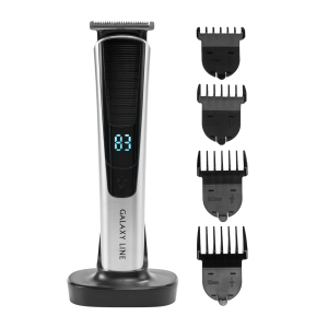 Набор для стрижки Galaxy LINE GL 4161, серебристый с черным, время непрерывной работы до 1,5 ч, 2 ск