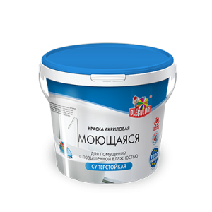Краска водно-дисперсионная база "А" моющаяся 7 кг  Olecolor (1/72)