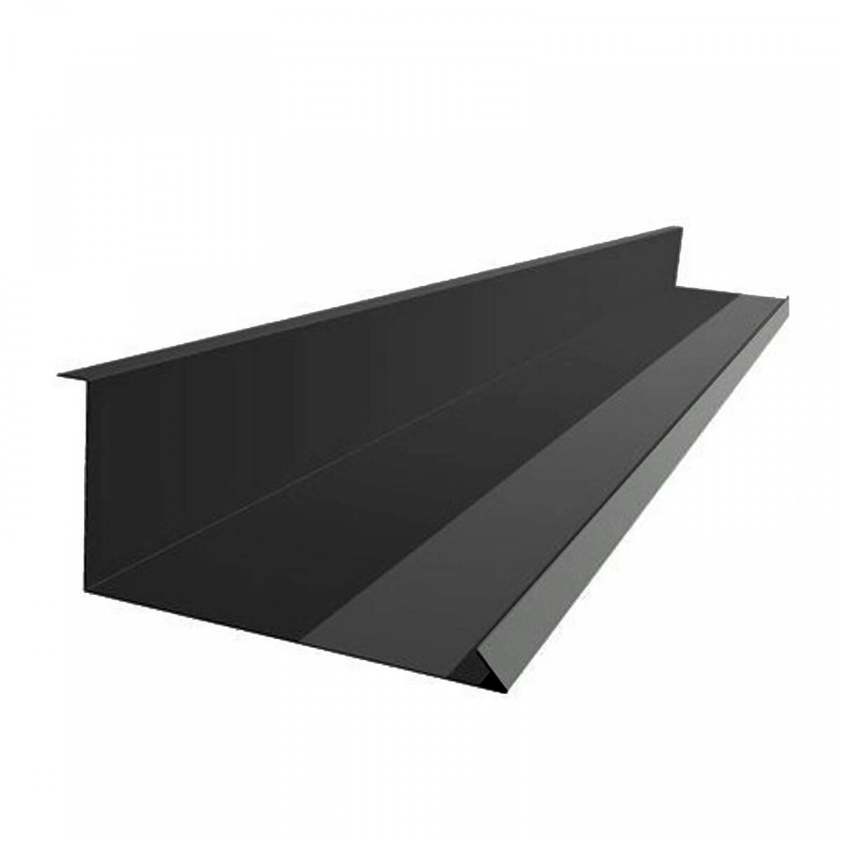 Планка примыкания верхняя 250х147х2000 (ВИК -01-7024-0,45) серый графит