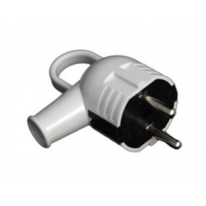 Вилка с ручкой с заземлением белая, черная, красная Lezard (50)