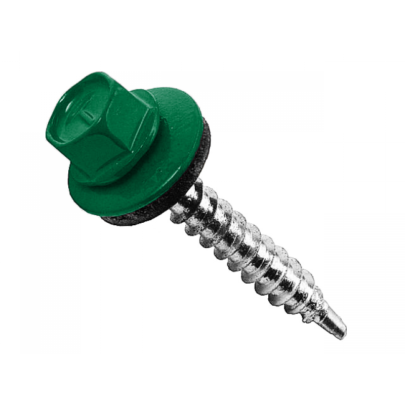 Саморез кровел. 4,8*70 RAL 6005 зеленый мох (1500)